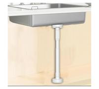 LuMOUzhou Staffa per lavello regolabile, in acciaio inox, telescopica, per cucina, bagno, multicolore, altezza 50-80 cm