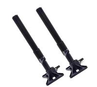 LuMOUzhou Staffa regolabile per lavello sottotop staffe di supporto regolabili in acciaio inox nero, diverse misure, confezione da 2 (2 x altezza 41-70 cm)