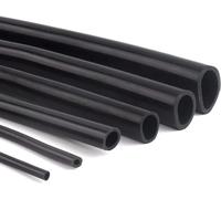 LuMOUzhou Tubo di Silicone Tubo in Silicone 2x4mm e 3x5mm ID/OD 10 Metri Nero(2MM*4MM)