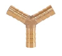 LuMOUzhou Valvole di Isolamento del connettore del Rubinetto 1 connettore a Pagoda in Ottone a 3 Vie Tipo Y for Tubo dell'Acqua del Gas, Giunto a innesto uguale da 4 a 19 mm(14mm)