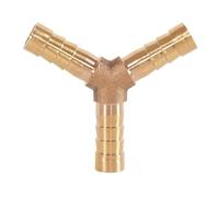 LuMOUzhou Valvole di Isolamento del connettore del Rubinetto 1 connettore a Pagoda in Ottone a 3 Vie Tipo Y for Tubo dell'Acqua del Gas, Giunto a innesto uguale da 4 a 19 mm(8mm)