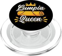 Lumpia Roll Queen Funny Foodie Filippino Fusion Food Joke PopSockets PopGrip per MagSafe