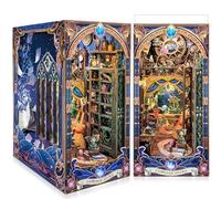 LUMYCE Kit Book Nook DIY per Adulti Casa in Miniatura con Luci LED da Montare, Modellismo 3D Creativo per Decorare Librerie - Regalo Originale per Appassionati di Fai da Te