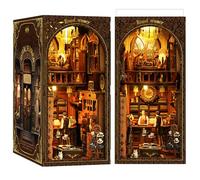 LUMYCE Kit Book Nook DIY per Adulti Casa in Miniatura con Luci LED da Montare, Modellismo 3D Creativo per Decorare Librerie - Regalo Originale per Appassionati di Fai da Te