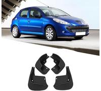 LUMZAG 4 Pezzi Parafanghi Auto per Peugeot 206 1998-2012, Anteriore Posteriore Parafango Paraschizzi Fender Guardie Splash Parafango Protezione
