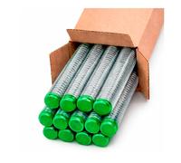 Lun Fix Asta filettata M12, 1 metro, 50 pezzi, set in acciaio inox A2 V2A DIN 976 con filettatura completa ritagliabile per costruzione di metalli, costruzione in legno, montaggio, per esterni