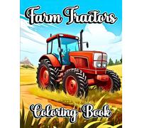 Luna B Helle Farm Tractors Coloring Book (Tascabile)