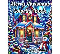 Luna B Helle Merry Christmas Coloring Book for Adults (Tascabile)