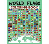 Luna B Helle World Flags Coloring Book (Tascabile)