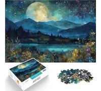 Luna blu gigante puzzle 1000 pezzi per adulti Aiuta il cervello ad allenare i giocattoli che creano dipendenza per coltivare la pazienza Collezione di artisti, Belle arti 38x26cm
