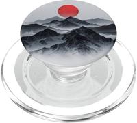 Luna che splende sulle montagne Vintage Escursioni all'aperto natura PopSockets PopGrip per MagSafe