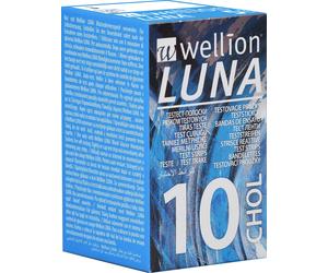 Luna Chol Test Strips Colesterolo Wellion 10 Strisce Reattive