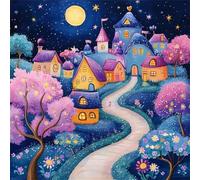 Luna della città delle fiabe 300 Pezzi Puzzle, 300 pezzi puzzle Classico per adulti, Fai Da Te Giochi Educativo e Giocattoli Sfida, Intrattenimento Creativo, Puzzle Impossible