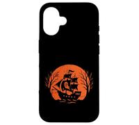 Luna di Halloween della nave fantasma Custodia per iPhone 16
