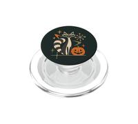 Luna di zucca procione moderna di Halloween della metà del secolo PopSockets PopGrip per MagSafe