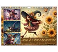 Luna, die kleine Zauberhexe (Wandkalender 2027 DIN A4 quer), CALVENDO Monatskale