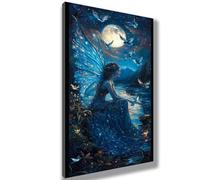 Luna Dipingere con i Numeri Adulti 50 x 100 cm Tela, Dipingere con i Numeri Ragazza Motivo Design, Hobby Creativi Adulti Kit di Pittura Acrilica Fai-da-Te, Home Room Decor, Regalo Creativo, 949-W
