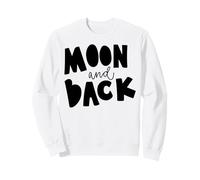 Luna e Back Space Lover Citazione per i Fan del Cielo Notturno Felpa