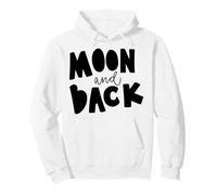 Luna e Back Space Lover Citazione per i Fan del Cielo Notturno Felpa con Cappuccio