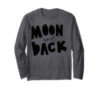 Luna e Back Space Lover Citazione per i Fan del Cielo Notturno Maglia a Manica