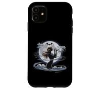 Luna eterea con dea con sagoma di pipistrello Custodia per iPhone 11