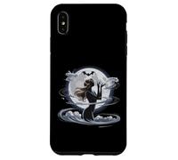 Luna eterea con dea con sagoma di pipistrello Custodia per iPhone XS Max