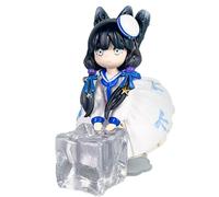 Luna Figure, Q Version Standing Luna Action Figures 12 cm, realizzato a mano in PVC Character Model Statue Decoration Gifts (a)