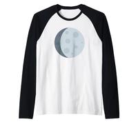 Luna Gibbous Crescente Maglia con Maniche Raglan