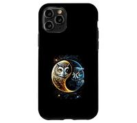 Luna Gufo Uccelli Fienile Umoristico Yin E Yang Cinese Custodia per iPhone 11 Pro