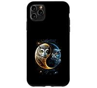 Luna Gufo Uccelli Fienile Umoristico Yin E Yang Cinese Custodia per iPhone 11 Pro Max