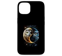 Luna Gufo Uccelli Fienile Umoristico Yin E Yang Cinese Custodia per iPhone 13