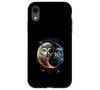 Luna Gufo Uccelli Fienile Umoristico Yin E Yang Cinese Custodia per iPhone XR