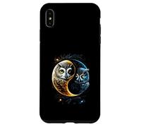 Luna Gufo Uccelli Fienile Umoristico Yin E Yang Cinese Custodia per iPhone XS Max