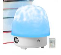 Luna Lampada Notturna per Bambini, Lampada da Tavolo Luna con Luci LED e Altoparlante, Luce Ambiente a Controllo Remoto come Notturna per Camera dei Bambini Camera da Letto Soggiorno Dormitorio Campeg