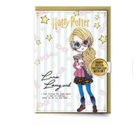 Luna Lovegood Character Greetings Card with Pinbadge