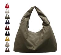 Luna Lush Bag, Multi-Pocket Large Capacity Slouchy Nylon Tote, New Luna Lush Bag for Woman Girl (Green)