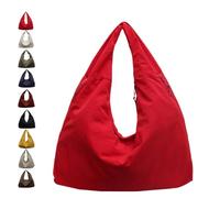 Luna Lush Bag, Multi-Pocket Large Capacity Slouchy Nylon Tote, New Luna Lush Bag for Woman Girl (Red)