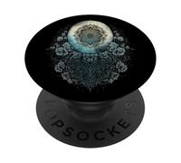 Luna Mandala Yoga Meditazione spirituale PopSockets PopGrip Adesivo