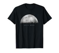 Luna Mezza Parte Luna Luna Eclissi Luna Notti Cielo Maglietta