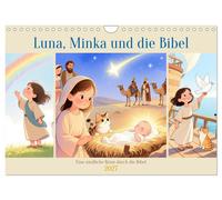 Luna, Minka und die Bibel (Wandkalender 2027 DIN A4 quer), CALVENDO Monatskalend