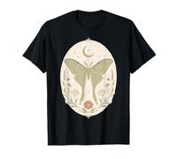 Luna Moth Celestial Botanical Pastel Art Nature Art Maglietta