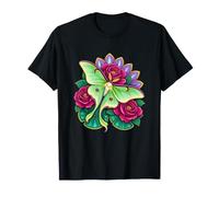 Luna Moth - Cerchi con Tre Rose Grandi Maglietta