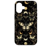 Luna Moth Dark Cottagecore Estetica Butterfly Lover Custodia per iPhone 16