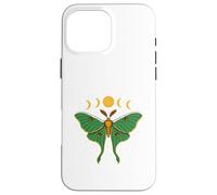 Luna Moth Lover Moon Phases Insect Cottagecore Aesthetic Custodia per iPhone 16 Pro Max