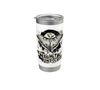 Luna Moth Night si apre grunge collage Bicchiere termico in acciaio inox doppia parete