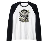 Luna Moth Night Si Apre Grunge Collage Maglia con Maniche Raglan
