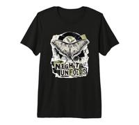 Luna Moth Night Si Apre Grunge Collage Maglietta Premium