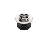 Luna Moth Night si apre grunge collage PopSockets PopGrip Adesivo