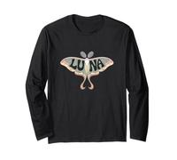 Luna Moth - Parola Artistica Personalizzata con Nome Farfalla Maglia a Manica