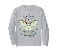 Luna Nocturna Moth Celeste Luna Notte Insetto Maglia a Manica